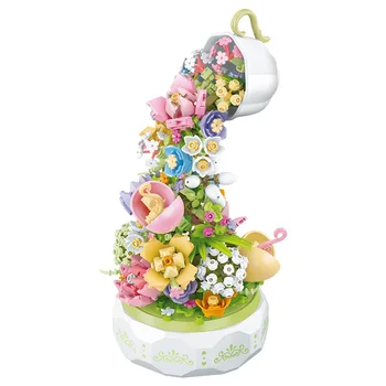 Kreativni blok s cvjetnim uzorkom, mirisne figurice za tea party, zbirka igračaka-cigle, glazbene kutije za djevojčice, pokloni sa svjetlom