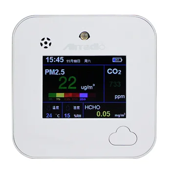 Pametna Kuća WIFI Monitor kvalitete zraka Ugljični dioksid Online CO2 PM2.5 PM10 HCHO T & H Detektor plina Infracrveni Monitor kvalitete zraka
