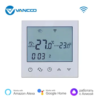 Vancoo Wifi inteligentni regulator temperature tople grijaći termostat digitalni prikaz programski termostat rad s Google Alexa