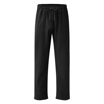 Duge hlače s po cijeloj površini u strip muške svakodnevne hlače s vertikalnim po cijeloj površini, elastičan pojas, džepovi na шнурках, direktni штанины