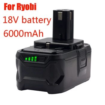 Zamijeniti Ryobi ONE18V Bežični električni alati BPL1820 P108 P109 P106 RB18L50 RB18L40 Litij-ionsku Bateriju od 6.000 mah
